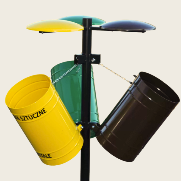Kosz do segregaci cactus III 3 x 35L opróżnianie