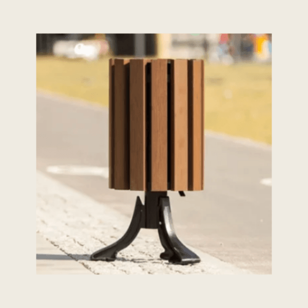 Kosz wolnostojący z kompozytu 30L Vintage Wood