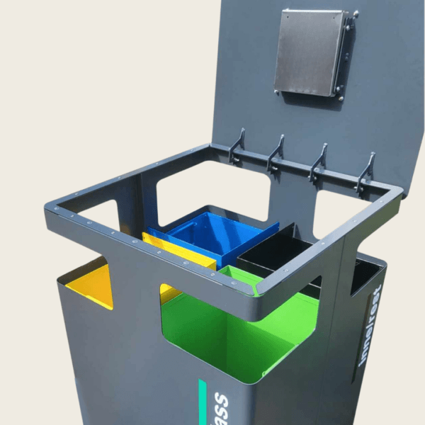 stacja do segregacji Stellar 4 x 52L wkłady i zasobnik do popielnicy