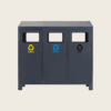 Stacja do segregacji Segregator 3 x worki 120L front