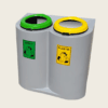 Pojemniki do segregacji odpadów Eko Szafka 2 x 120L Pojemniki do segregacji odpadów Eko Szafka 2 x 120L