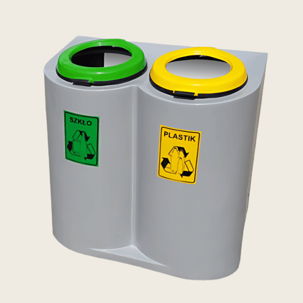 Pojemniki do segregacji odpadów Eko Szafka 2 x 120L Pojemniki do segregacji odpadów Eko Szafka 2 x 120L
