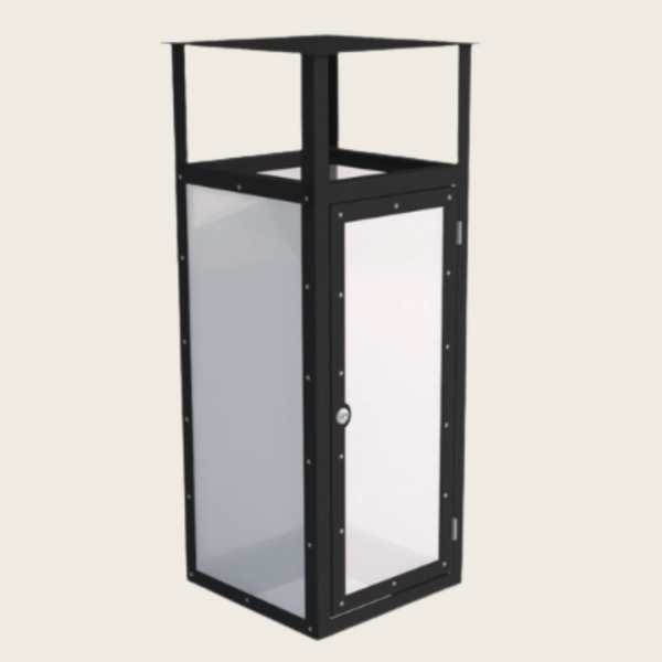 Kosz wolnostojący z daszkiem 60L Solis Safe