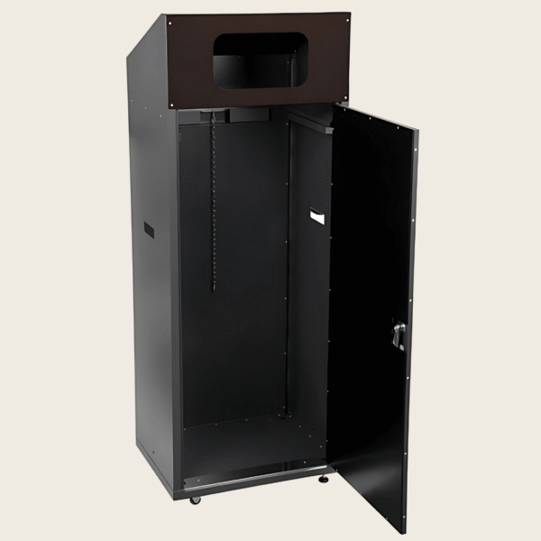 Kosz do segregacji 180L TITAN z otwartymi drzwiczkami