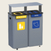 Kosz do segregacji 2x70L Modular Bin z daszkiem i wkładkami