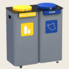 Kosz do segregacji 2x70L Modular Bin z pokrywami