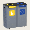 Kosz do segregacji 2x70L Modular Bin z wkładkami
