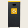 Kosz do segregacji 90L Caro Flat metal i plastik