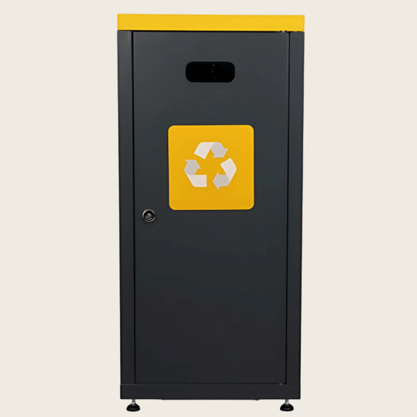Kosz do segregacji 90L Caro Flat metal i plastik