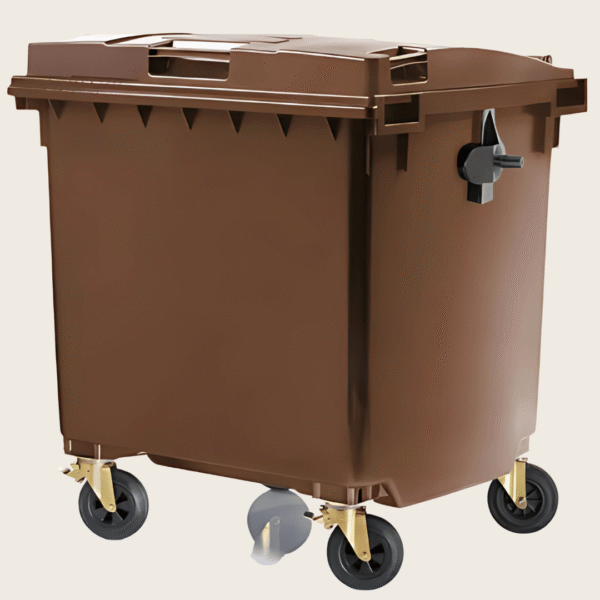 Pojemnik na odpady 1100L Weber brązowy bio