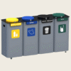 Stacja Modular Bin 4x70L do segregacji z pokrywami