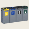 Stacja Modular Bin 4x70L do segregacji z wkładkami