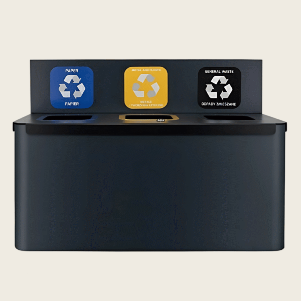 Stacja naścienna do segregacji Eko Wall Station 3x35L Stacja naścienna do segregacji Eko Wall Station 3x35L