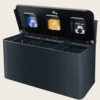 Stacja naścienna do segregacji Eko Wall Station 3x35L dla przestrzeni miejskich Stacja naścienna do segregacji Eko Wall Station 3x35L dla przestrzeni miejskich