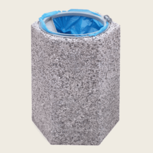Kosz betonowy 70L sześciokątny Silicor