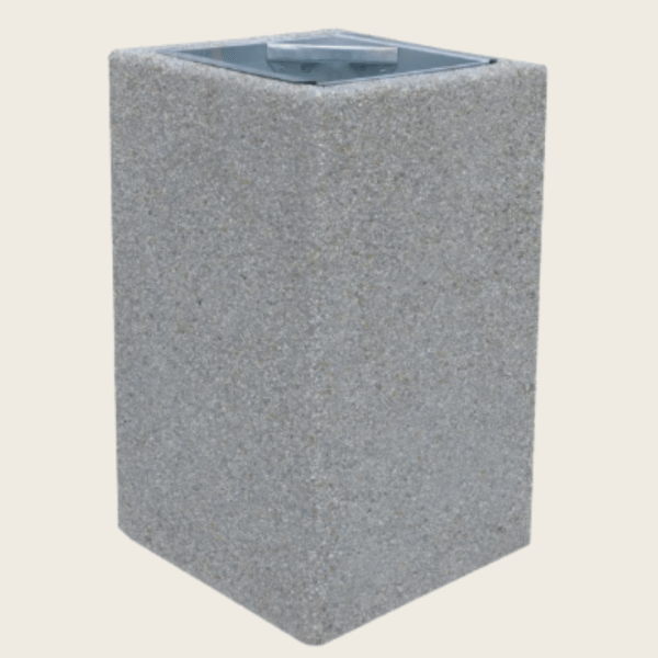 Kosz betonowy kwadratowy 70L Portico