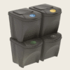 Zestaw koszy Sortibox 4x25L stacja do segregacji
