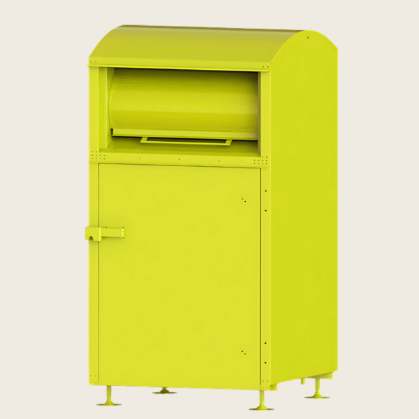 Kontener na tekstylia 180cm bębnowy wrzut Kontener na tekstylia 180cm bębnowy wrzut