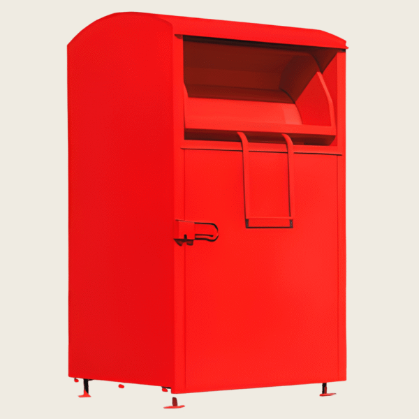 Pojemnik na tekstylia 1,5m³ o grubość blachy 1,5mm Pojemnik na tekstylia 1,5m³ o grubość blachy 1,5mm