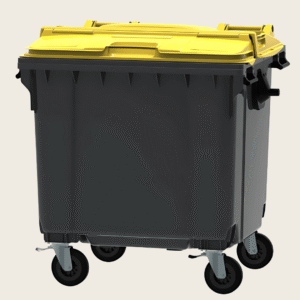 Pojemnik z pokrywą w pokrywie 1100L ESE żółty