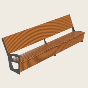 Dane techniczne: długość 180 cm szerokość ławki 90 cm wysokość ławki 125 cm wysokość siedziska 45 cm konstrukcja z blachy gr. 6 mm stal ocynkowana i malowana proszkowo (paleta kolorów RAL dostępna w galerii) deski ławkowe z drewna świerkowego, jesionowego lub iroko
