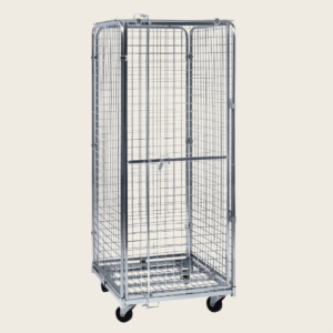 Rollkontener siatkowy z dachem 720×830×h1840 mm
