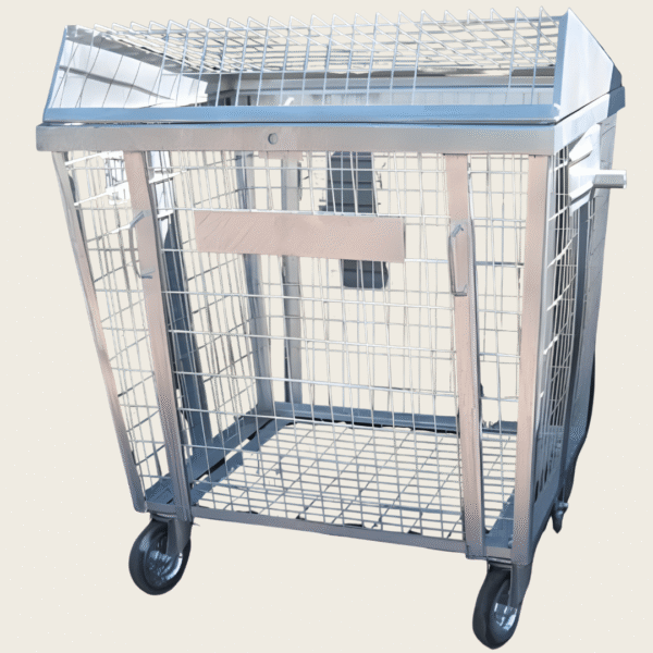 Pojemnik metalowy 1100L siatkowy